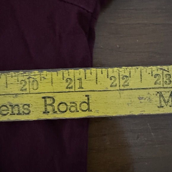 Polo Ralph Lauren Men's Large Custom Slim Fit Pullover Shirt Burgundy Crew Neck - Picture 7 of 8